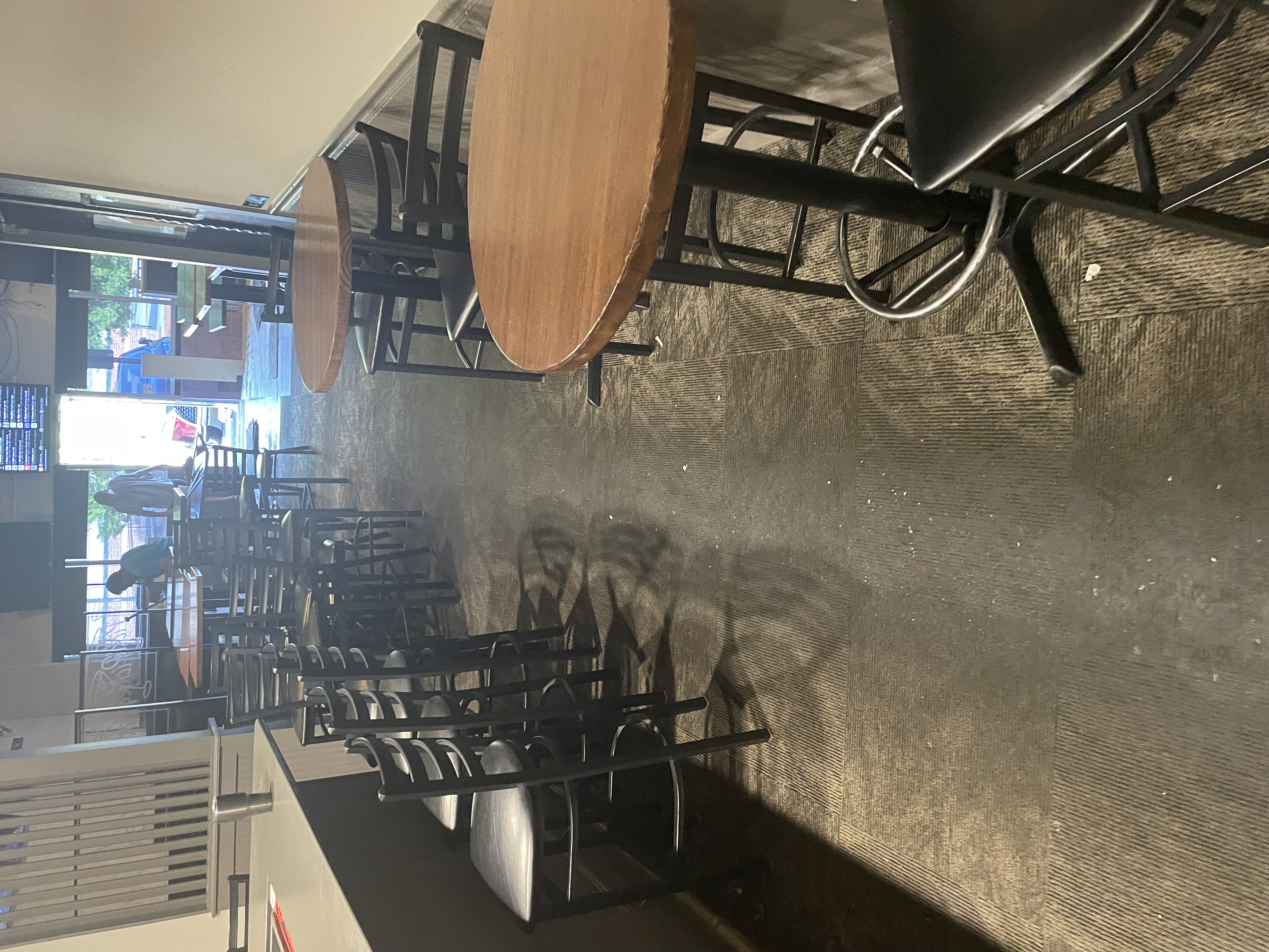 Commercial space before new flooring installation